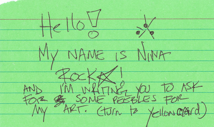Nina Rock - Cover Letter & Artist Bio