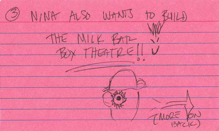 The Milk Bar Box Theatre, by Nina Rock - Tiny Art Grant Proposal (back)