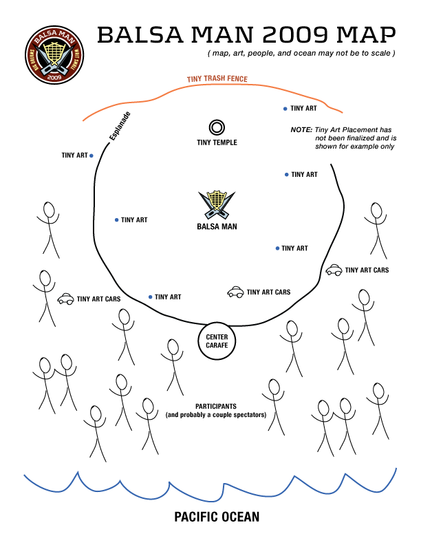 Balsa Man 2009 Map