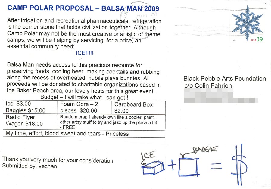 Tiny Art Grant: Polar by Veronica & Simon (back)